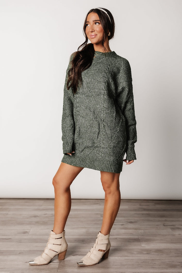 Diana Sweater Dress - Green