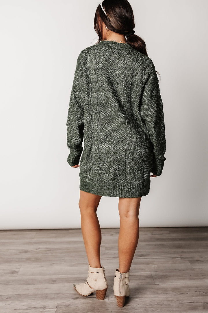 Diana Sweater Dress - Green