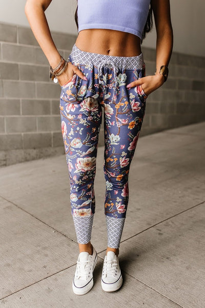 New & Improved Joggers - Dancing Floral – Mindy Mae's Market