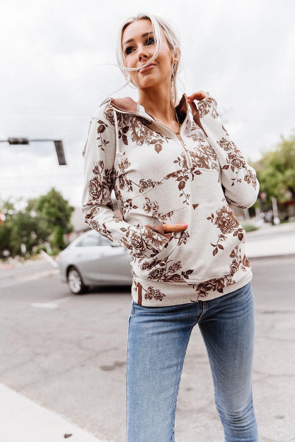 HalfZip Sweatshirt - Love Letter