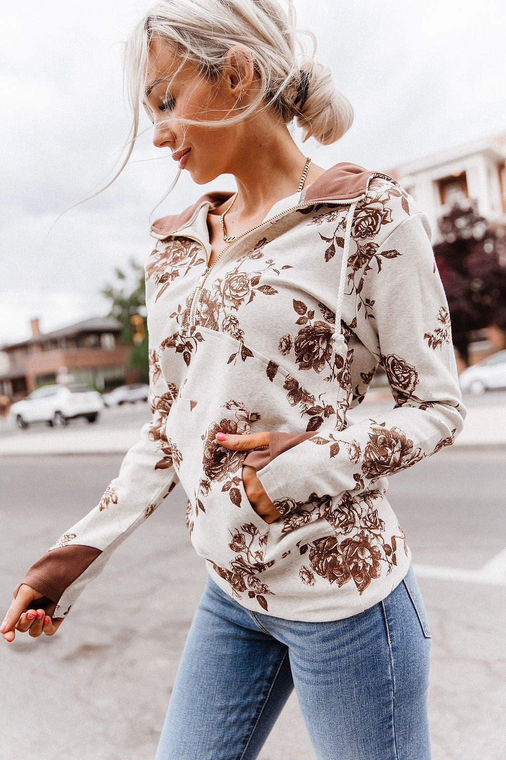 HalfZip Sweatshirt - Love Letter