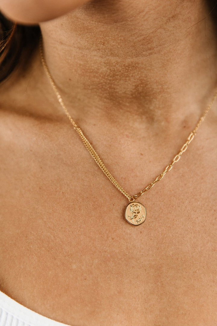 Duo Chain Rose Necklace - Mindy Mae's Marketcomfy cute hoodies