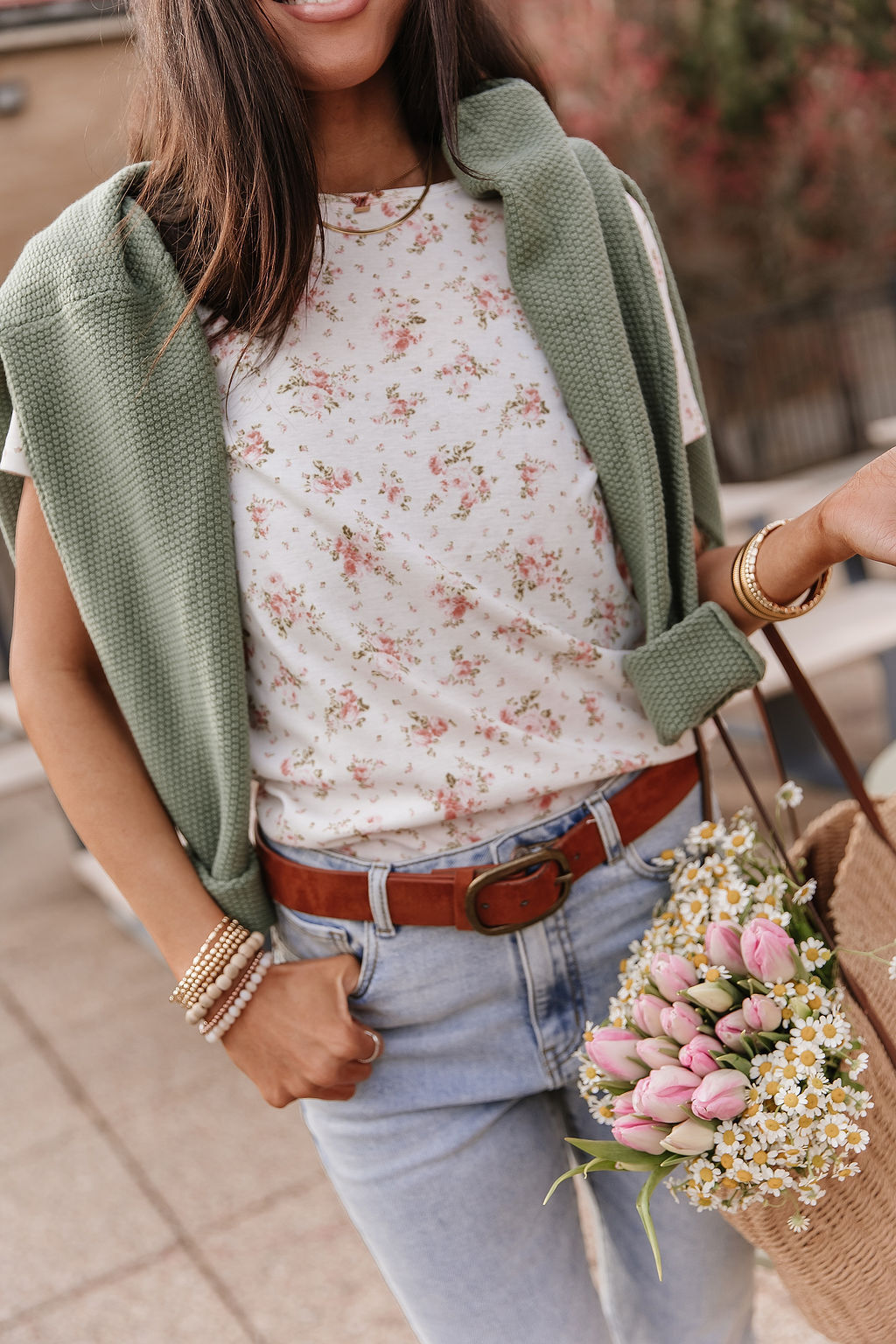 Lulu Tee - Pink Floral
