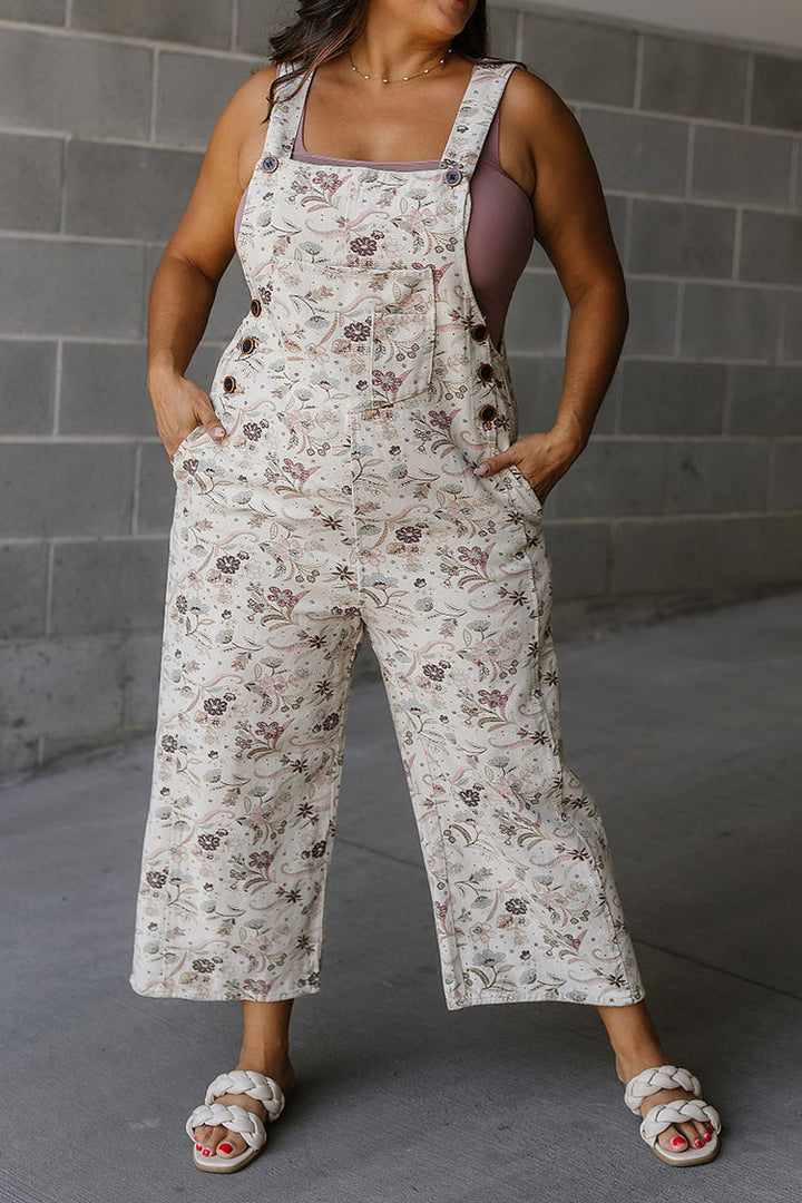 Greta Floral Overalls