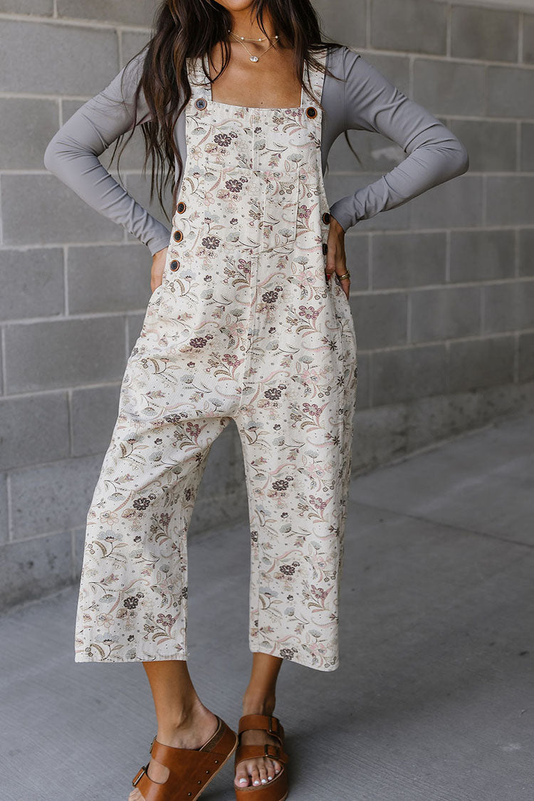 Greta Floral Overalls