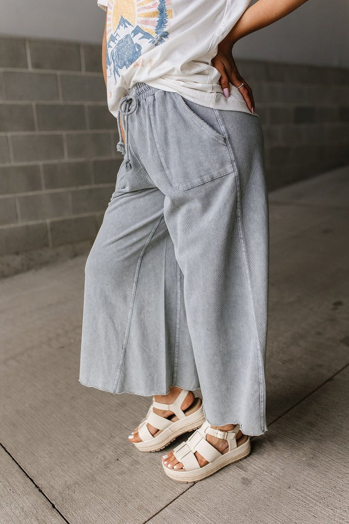 Alex Wide Leg Pants - Faded Teal - Mindy Mae's Marketcomfy cute hoodies