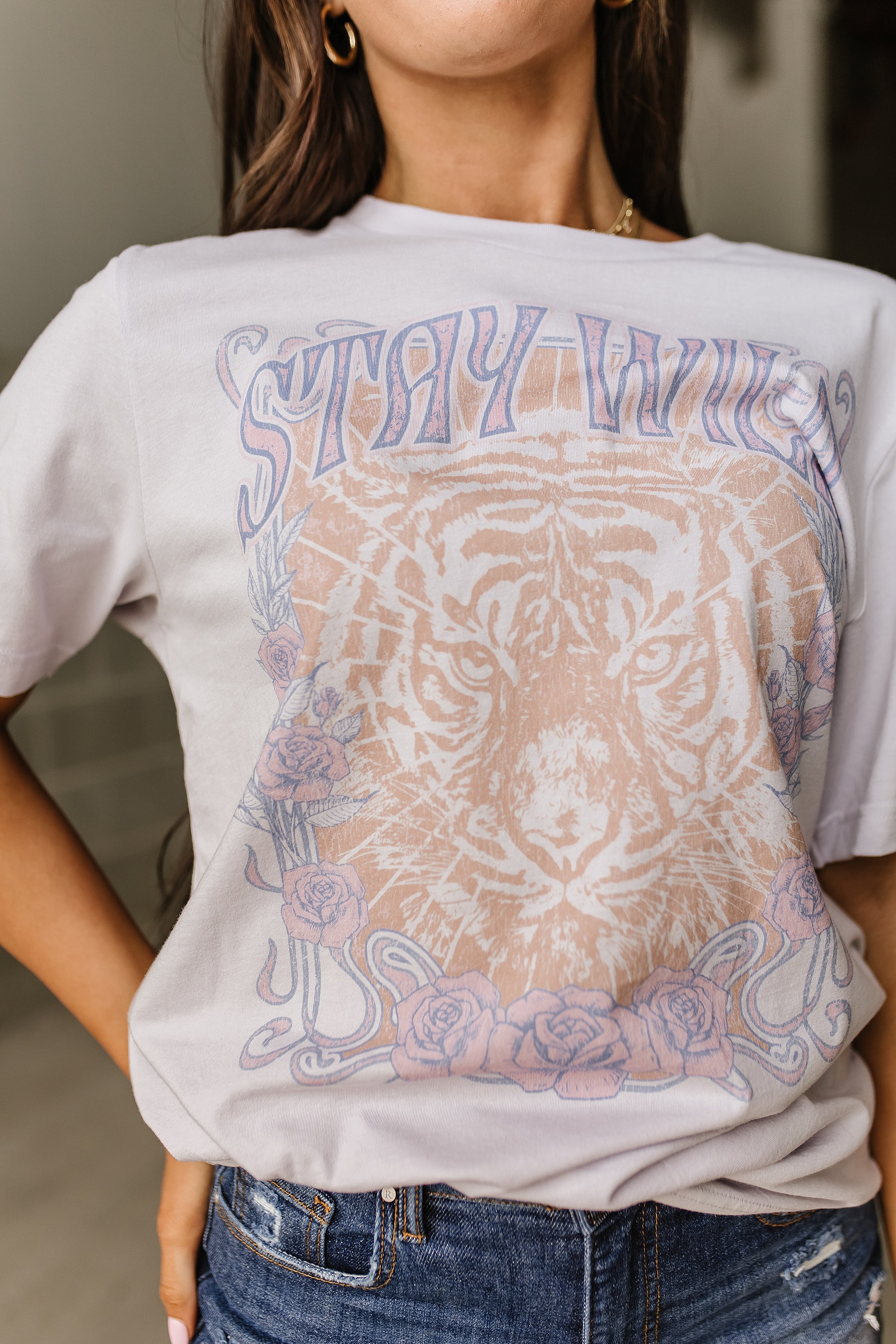 Stay Wild Tiger Tee – Lola May's