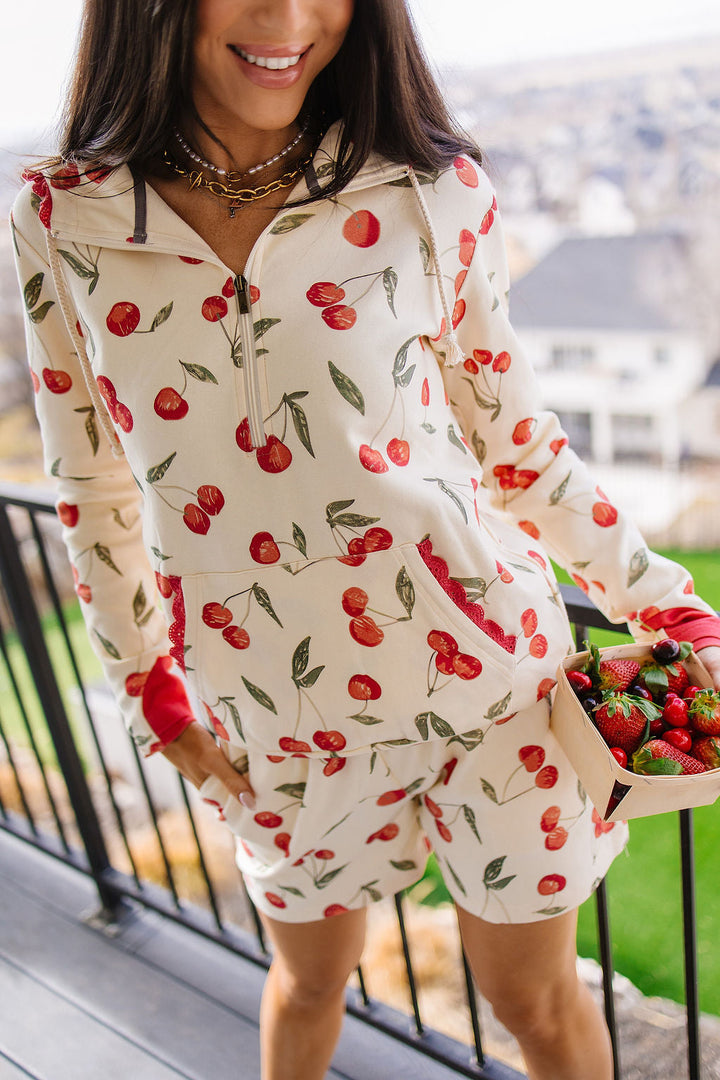 Preorder: HalfZip Sweatshirt - Cherry On Top