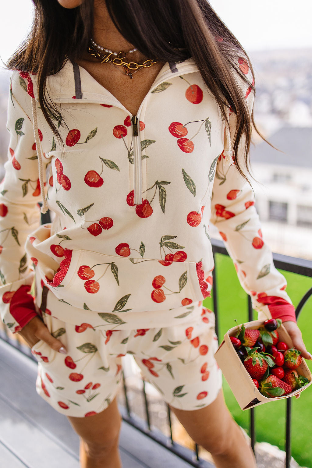 Preorder: HalfZip Sweatshirt - Cherry On Top