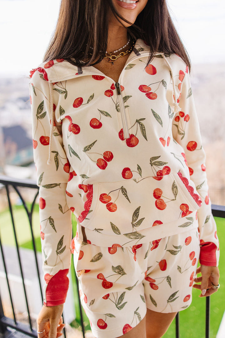 Preorder: HalfZip Sweatshirt - Cherry On Top
