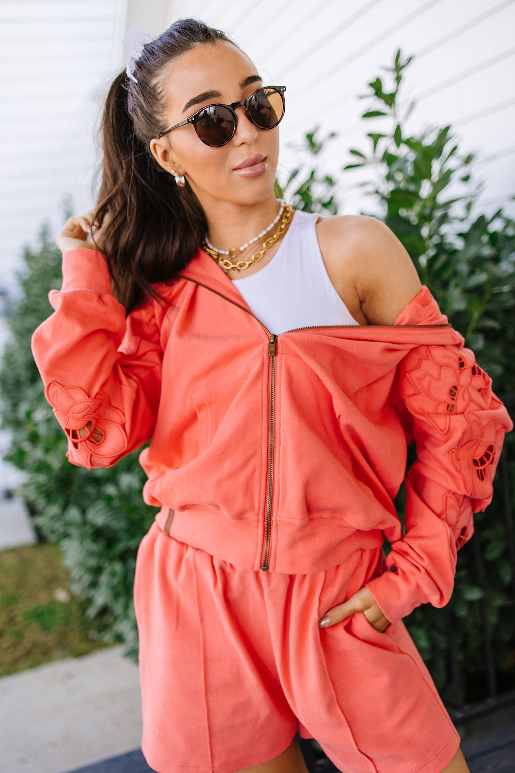 Preorder: University FullZip - Love Story Grapefruit