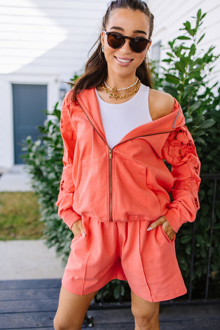Preorder: University FullZip - Love Story Grapefruit