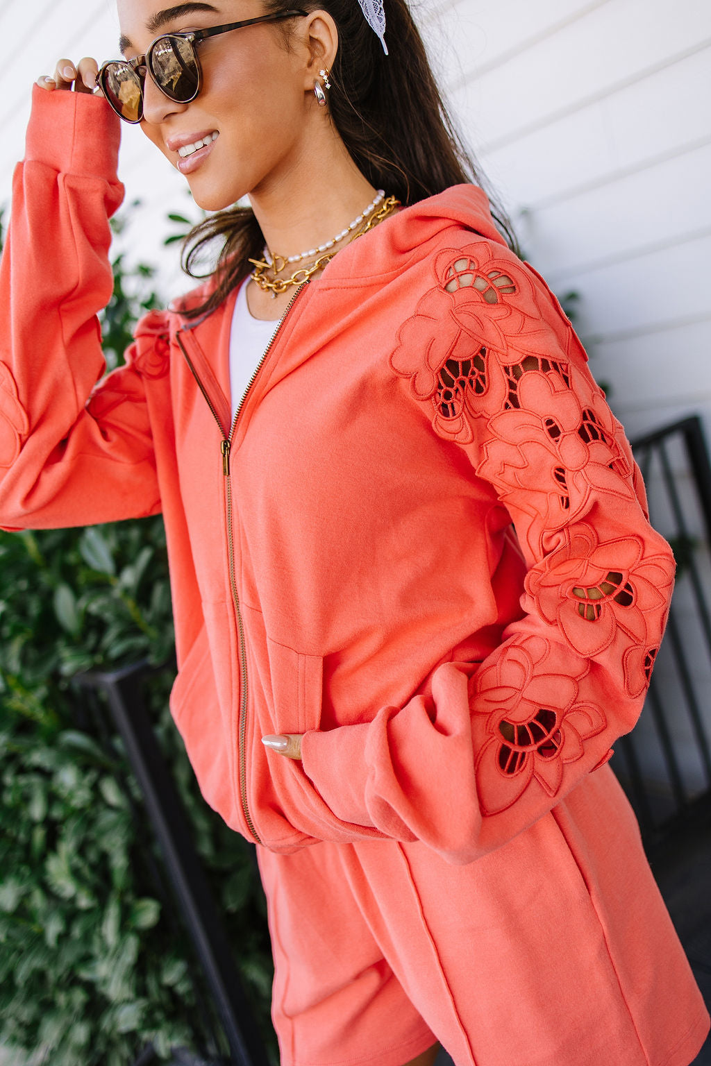 Preorder: University FullZip - Love Story Grapefruit