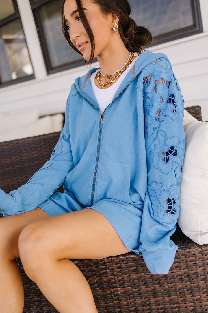 Preorder: University FullZip - Love Story Blueberry
