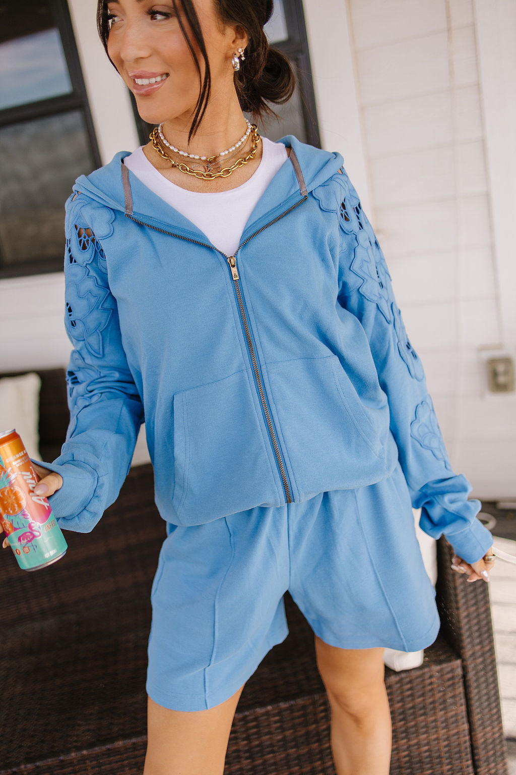 Preorder: University FullZip - Love Story Blueberry