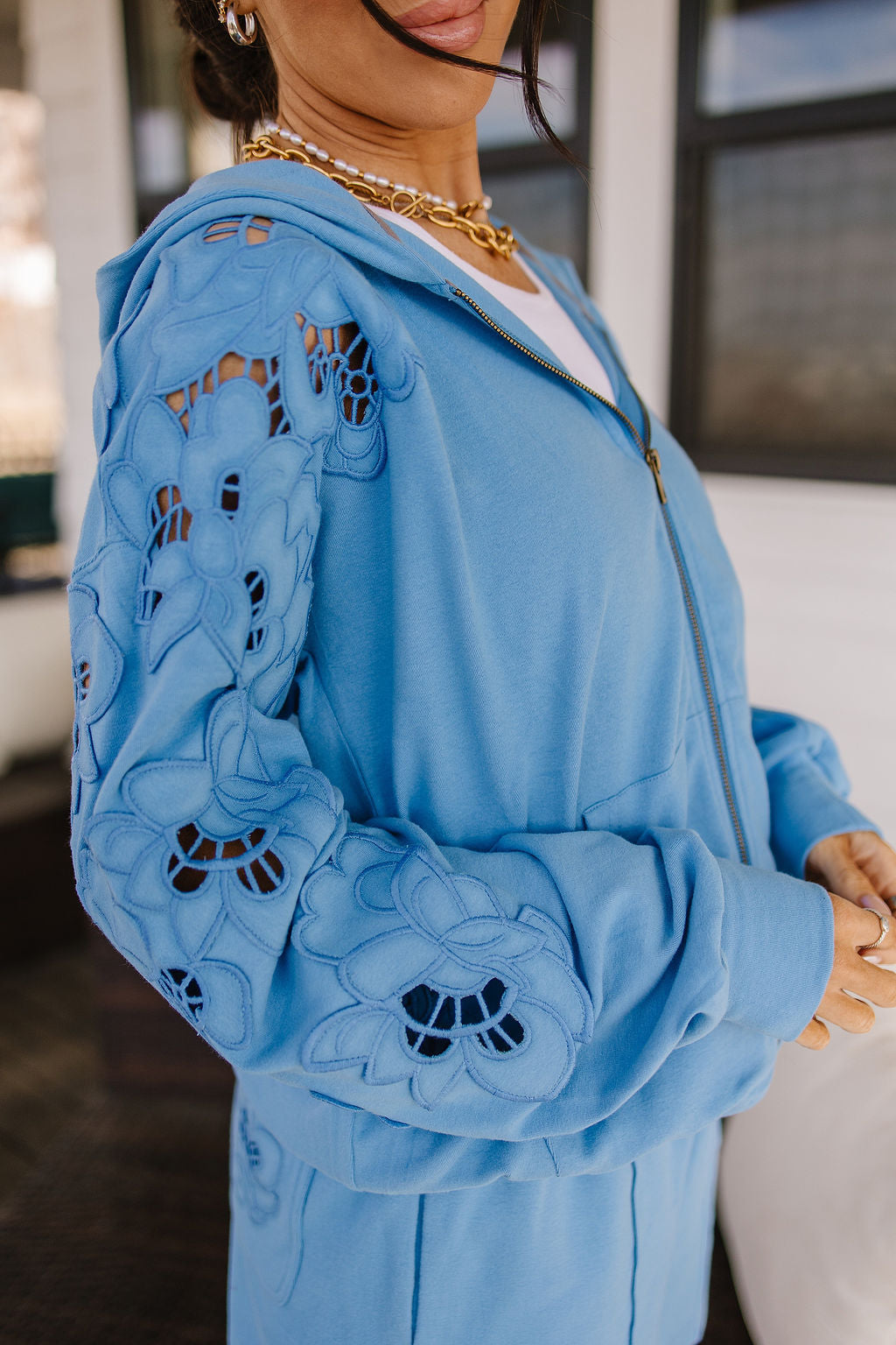 Preorder: University FullZip - Love Story Blueberry