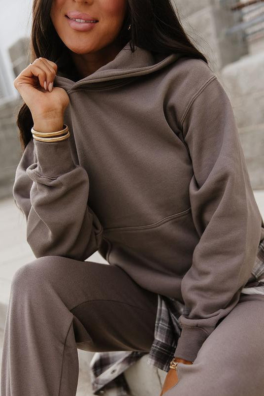 Boyfriend Hoodie - Fossil