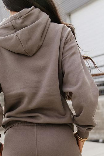 Boyfriend Hoodie - Fossil