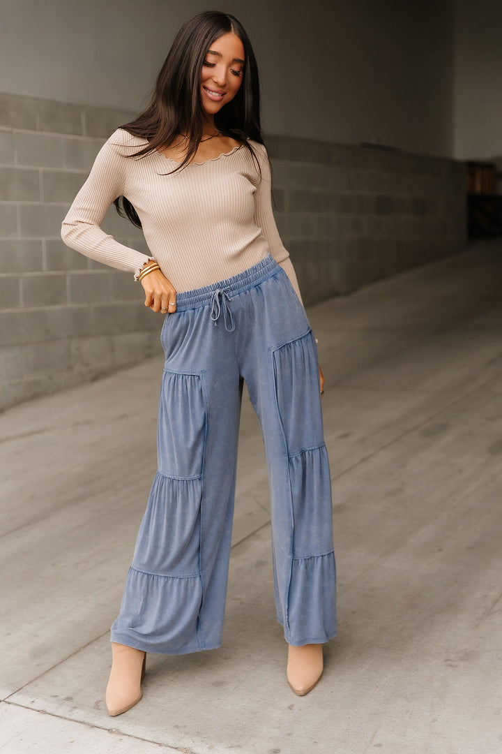 Ellie Tiered Pants - Denim