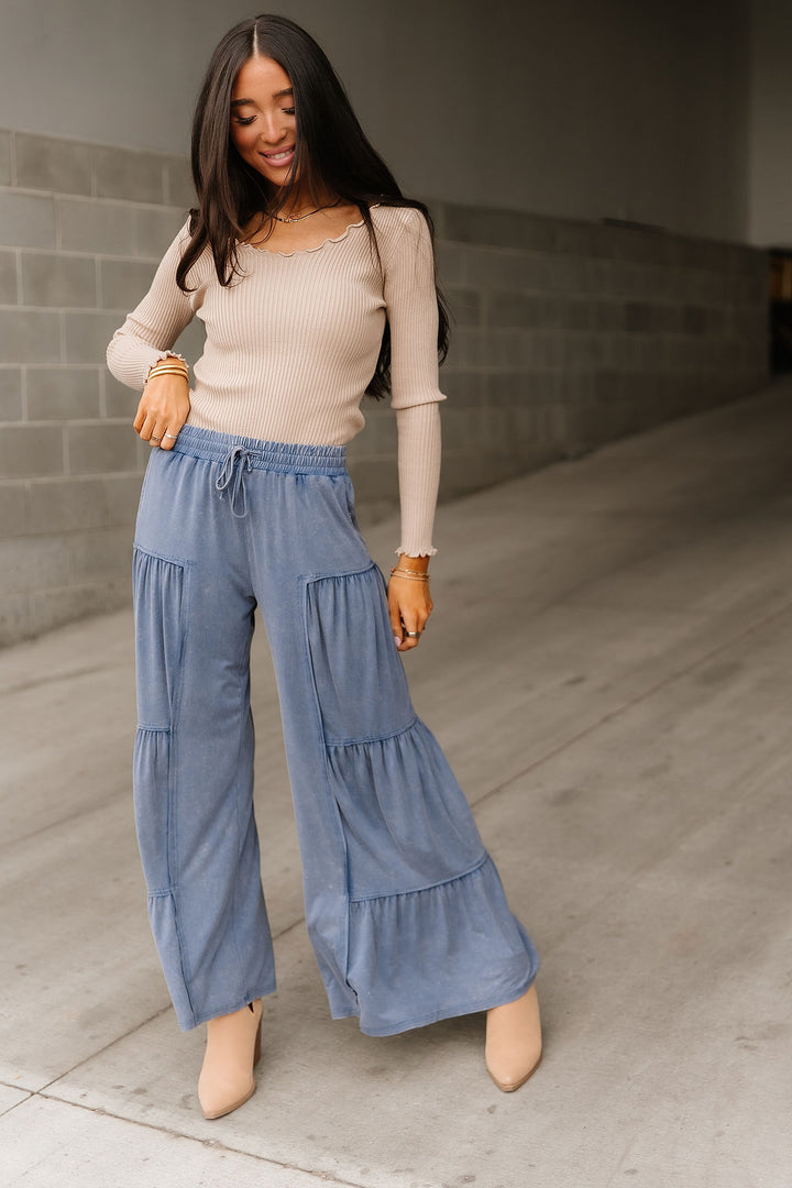 Ellie Tiered Pants - Denim