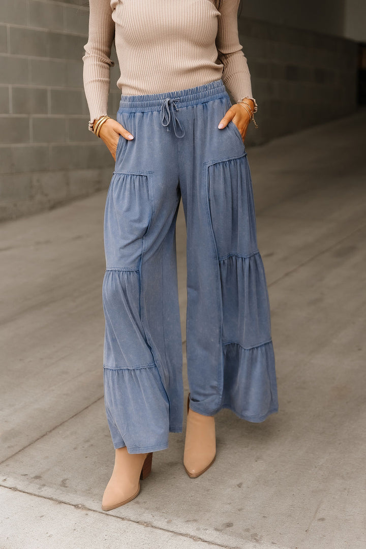 Ellie Tiered Pants - Denim