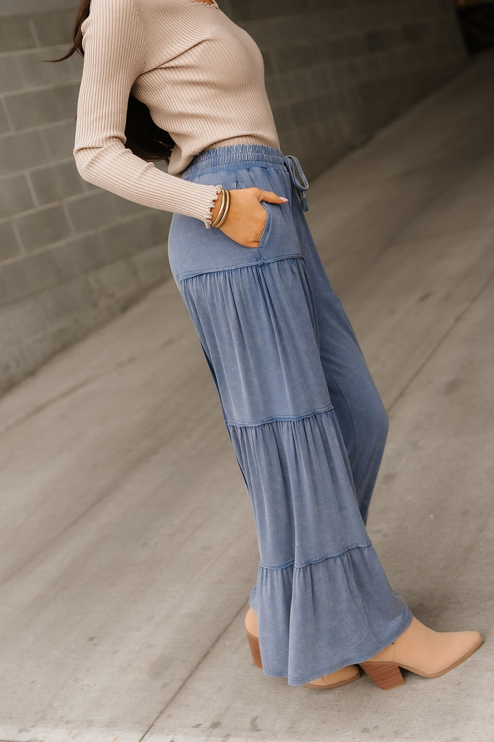Ellie Tiered Pants - Denim