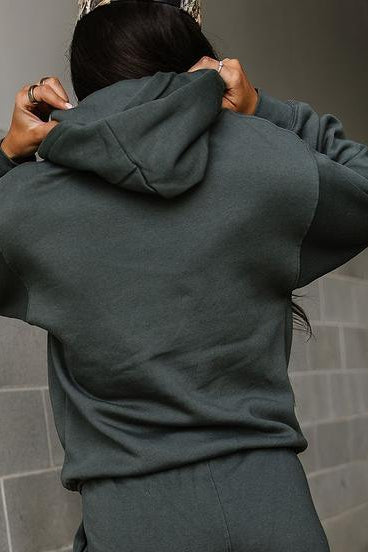 Boyfriend Hoodie - Evergreen