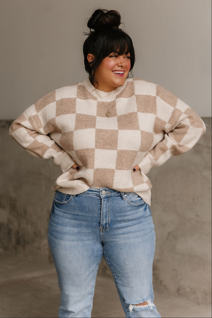 Madeline Checkered Sweater