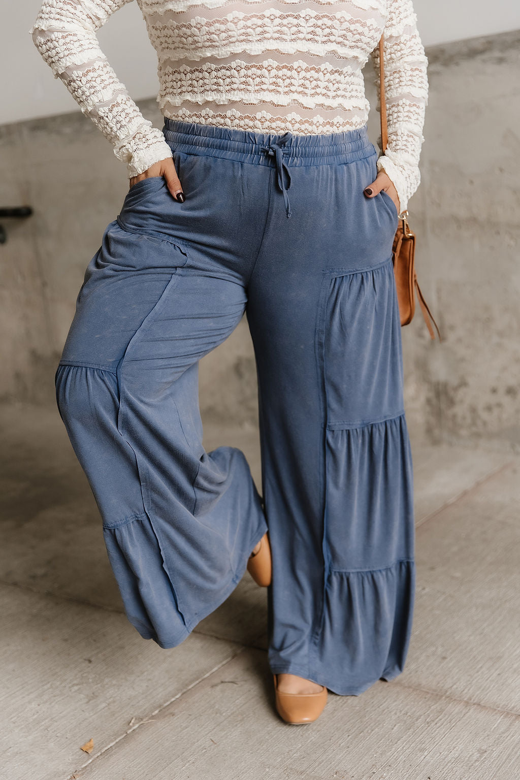 Ellie Tiered Pants - Denim