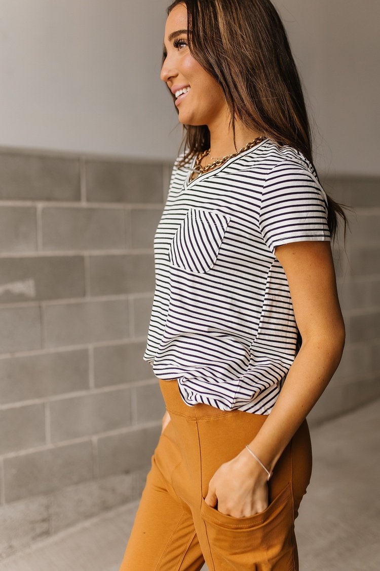 Mads Striped Tee - Soft White - Mindy Mae's Marketcomfy cute hoodies