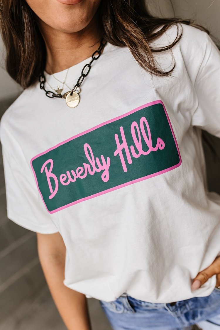 Boyfriend Fit Beverly Hills Graphic Tee