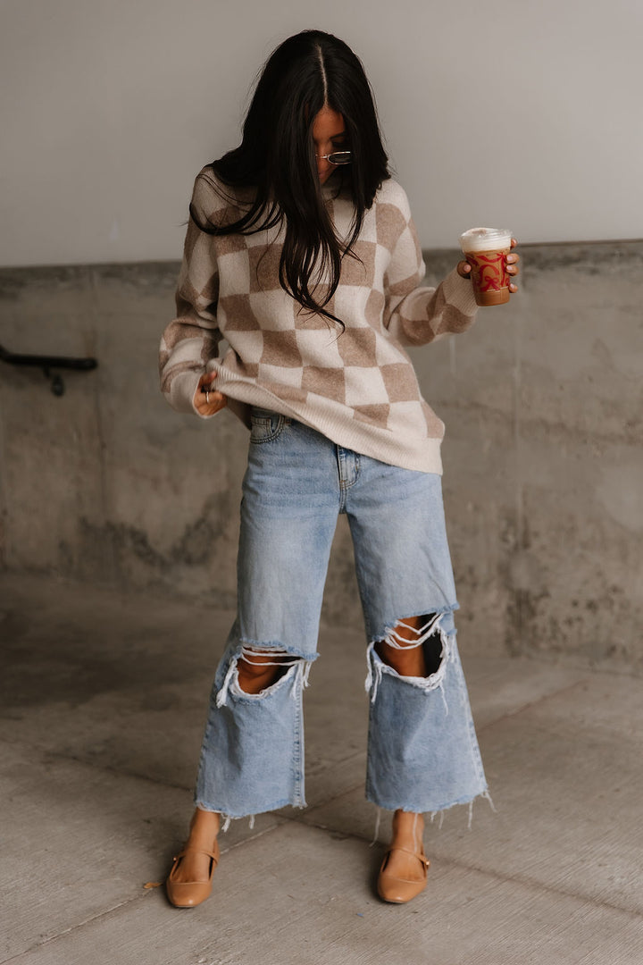 Madeline Checkered Sweater