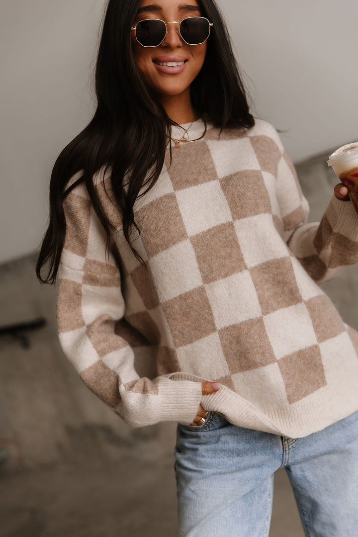 Madeline Checkered Sweater
