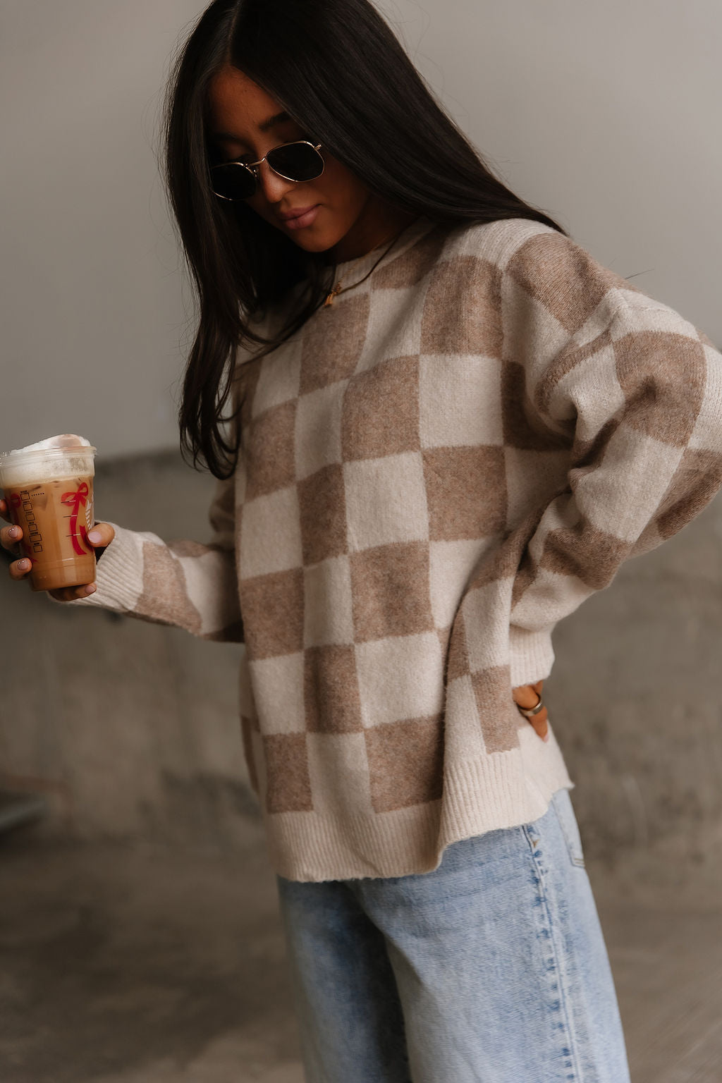 Madeline Checkered Sweater