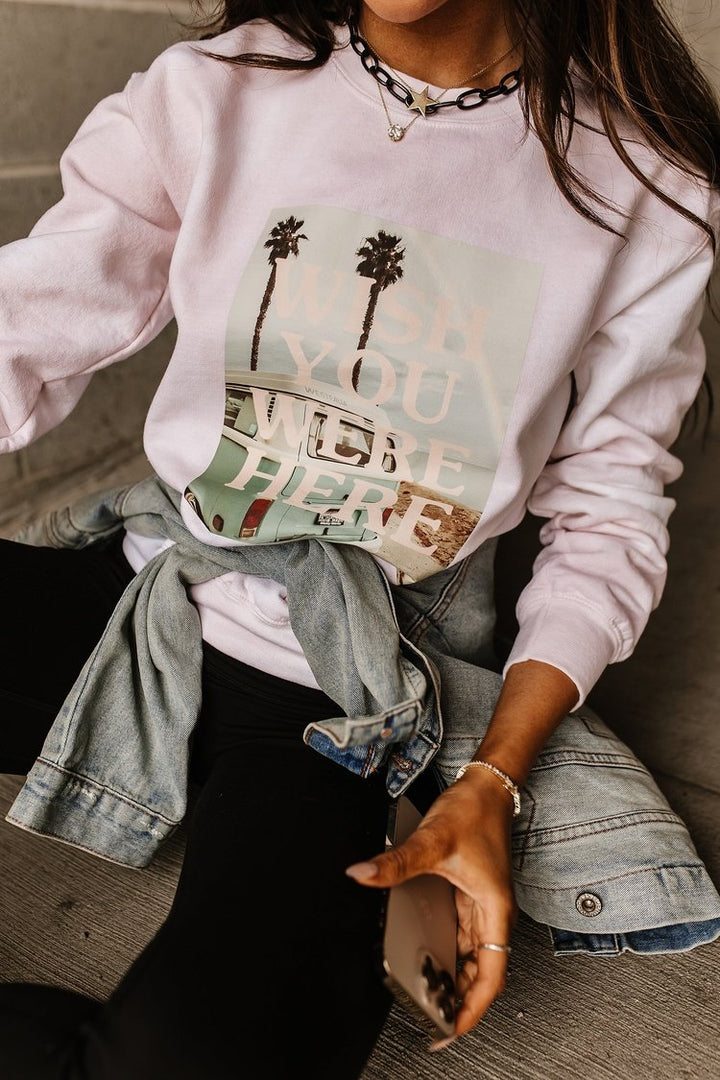 Graphic Palm Tree Sweatshirt Pullover | Mindy Mae's Market