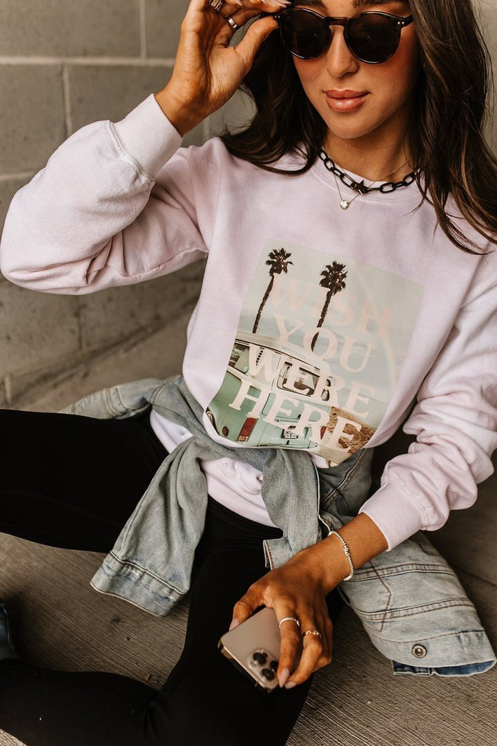 Graphic Palm Tree Sweatshirt Pullover | Mindy Mae's Market