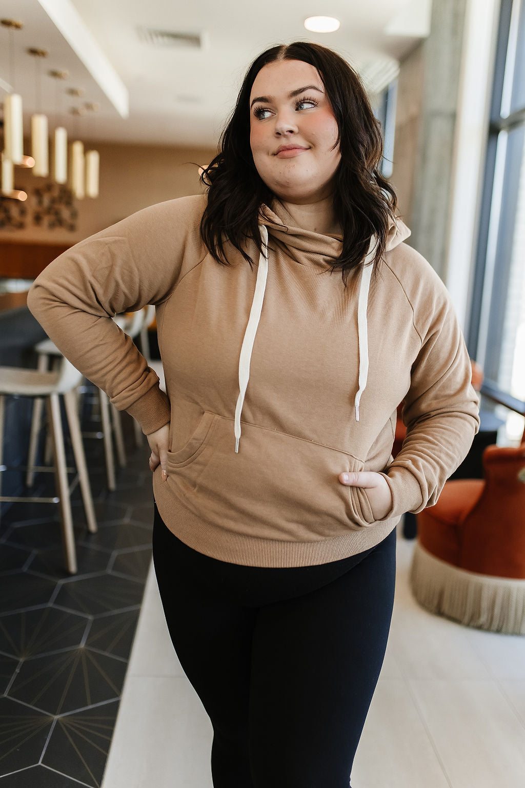 Elevated Crossover Sweatshirt - Latte - Mindy Mae's Marketcomfy cute hoodies