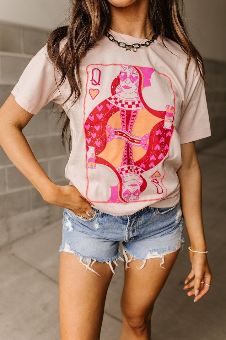 Coffee Lover Pink Graphic Tee | Coffee Queen Tee