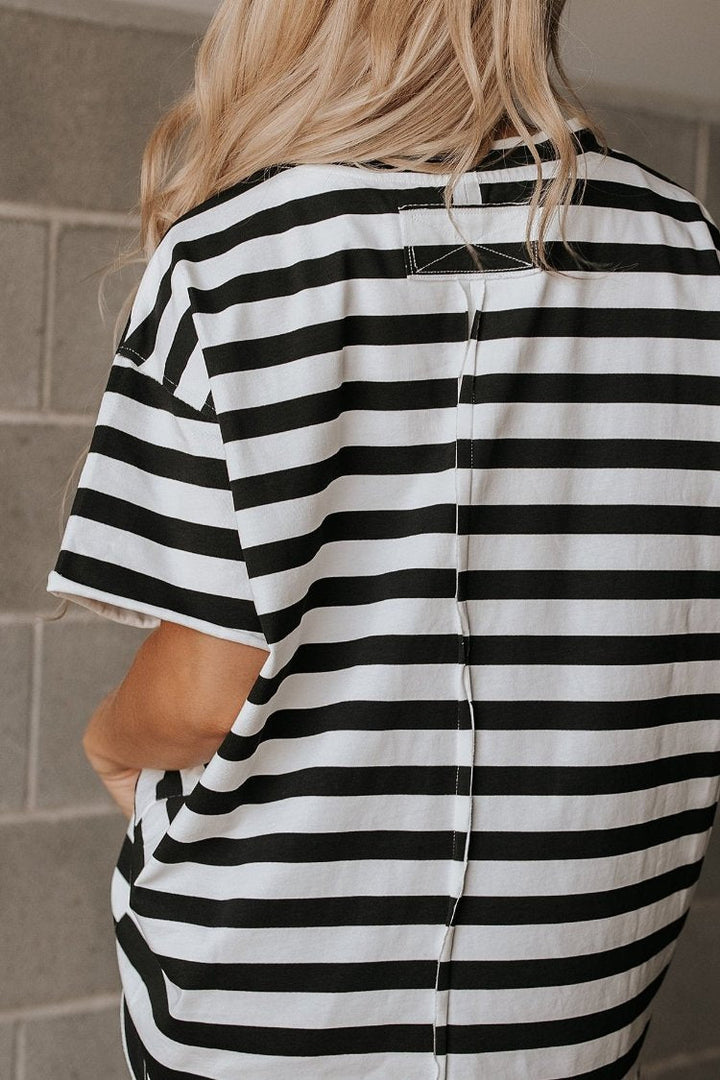 Boyfriend Tee - Seeing Stripes