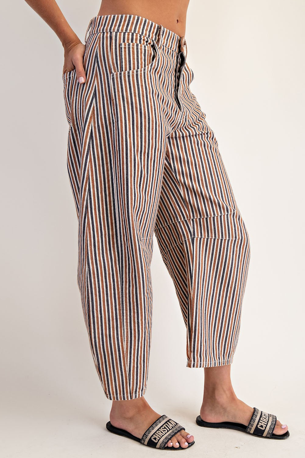 Astrid Striped Pants - Sienna