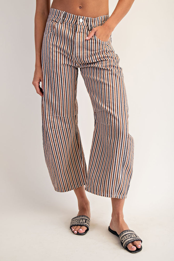 Astrid Striped Pants - Sienna