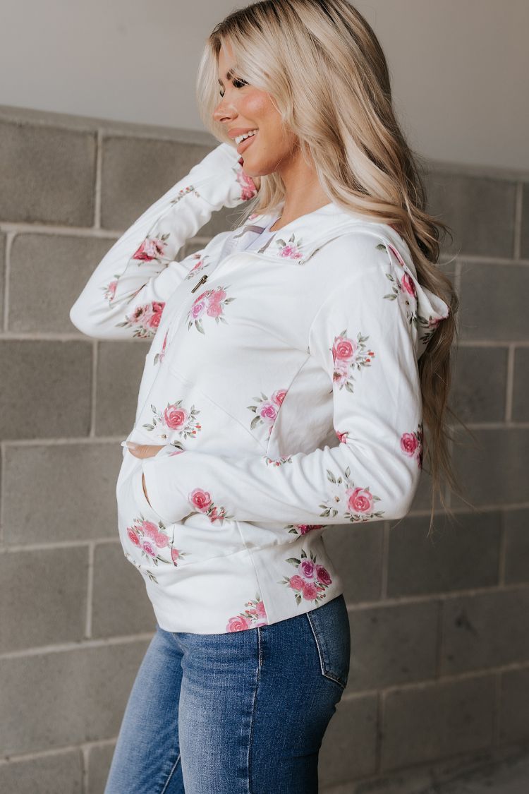 HalfZip Sweatshirt - Garden Bloom