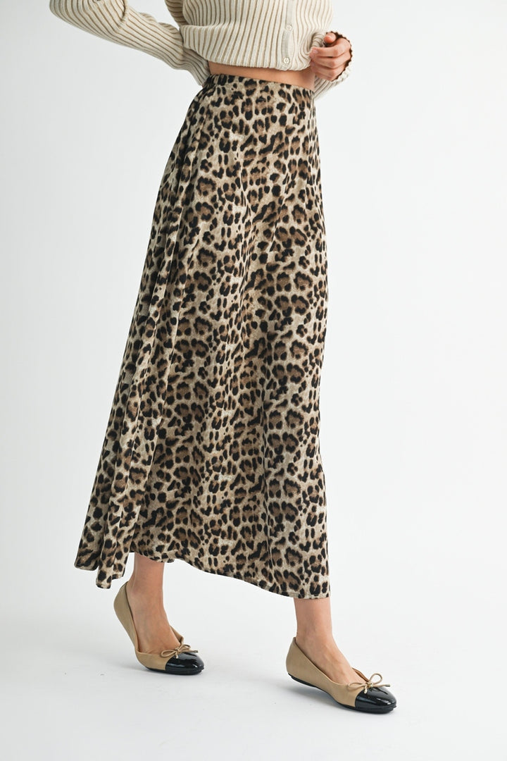 Verine Leopard Maxi Skirt