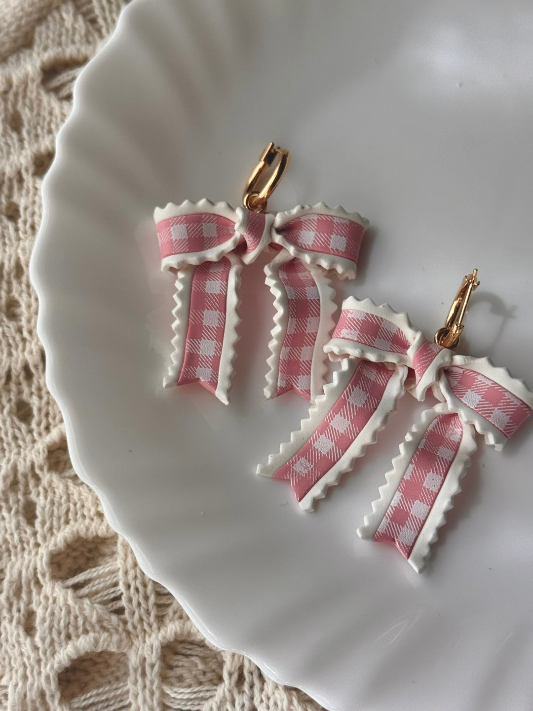 Pink Gingham Ribbons