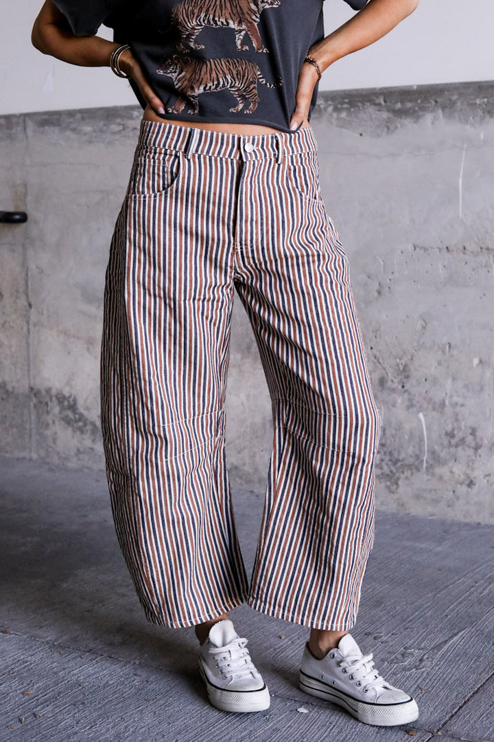 Astrid Striped Pants - Sienna