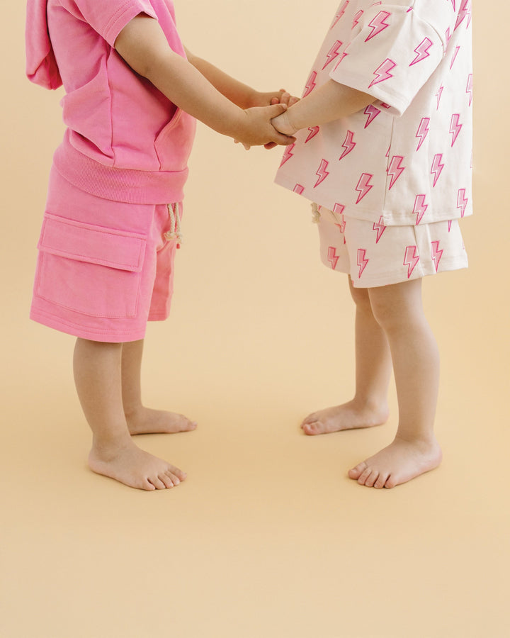 Shorts Set | Pink Bolts