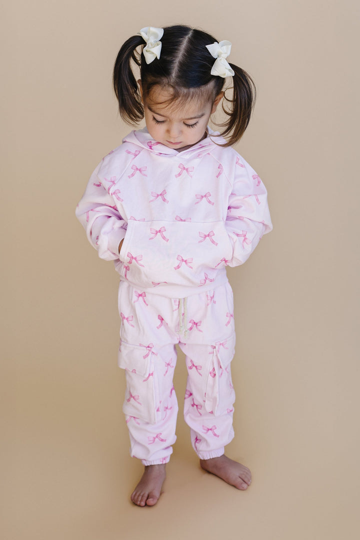 Cargo Jogger Set | Pink Bows