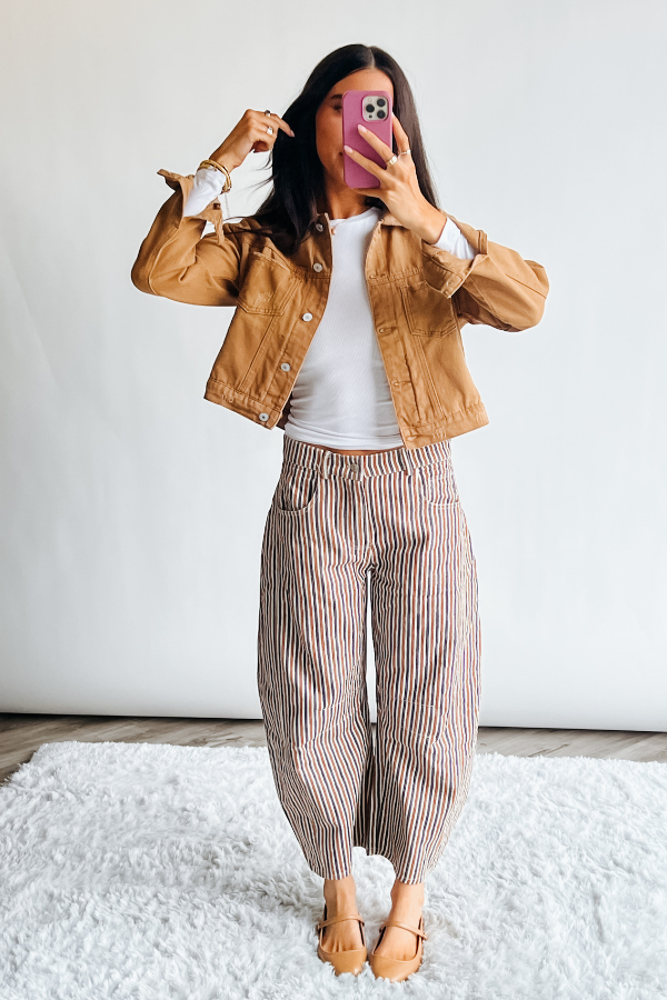 Astrid Striped Pants - Sienna