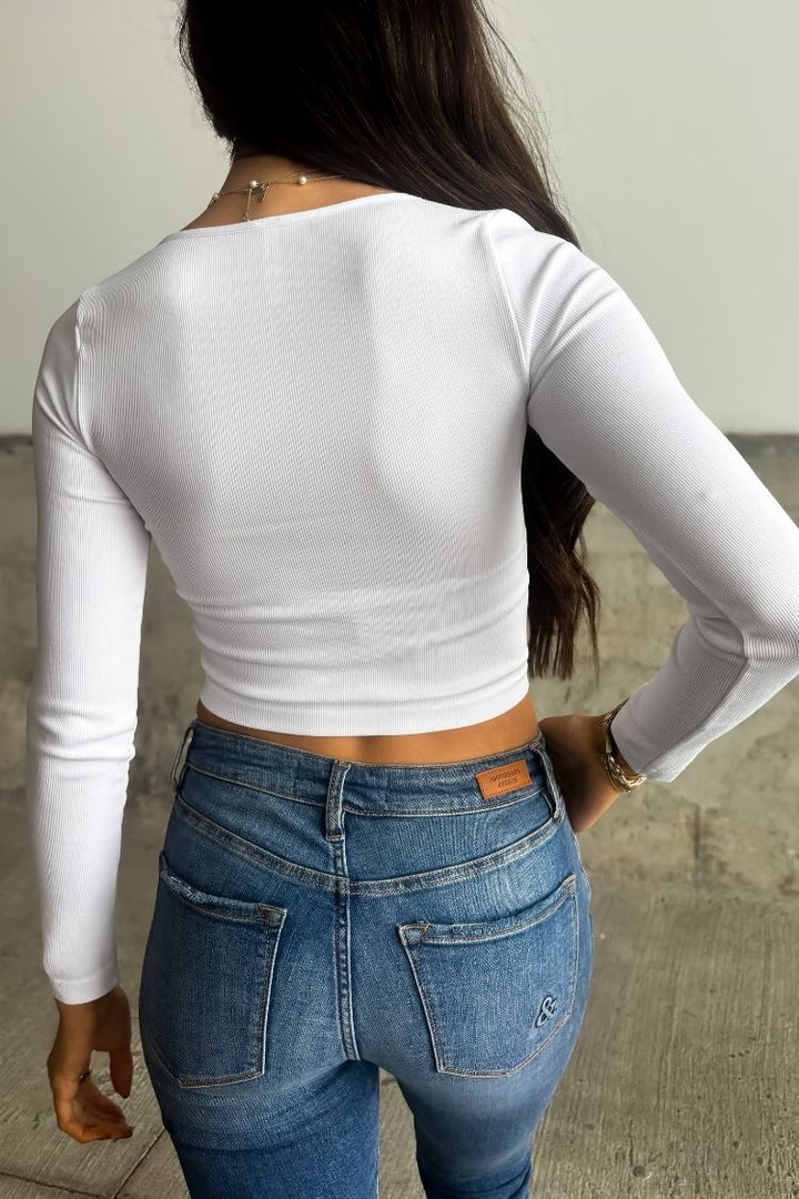 Shayla Seamless Top - White