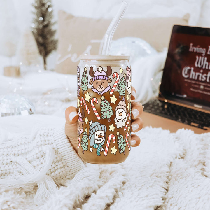 Christmas Cuties Cup with Lid & Straw